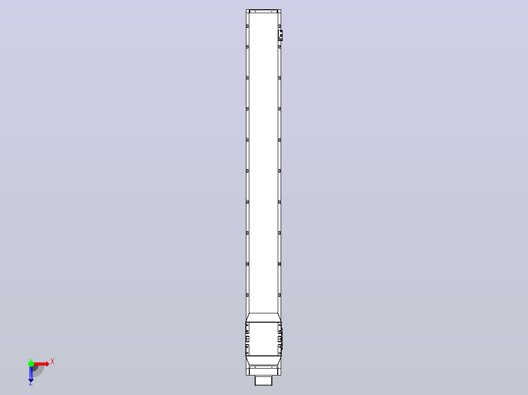 滚珠丝杠直线轴内置导轨TPA-GCR-170-2510C-L1450-MP-M75-N3俯视图