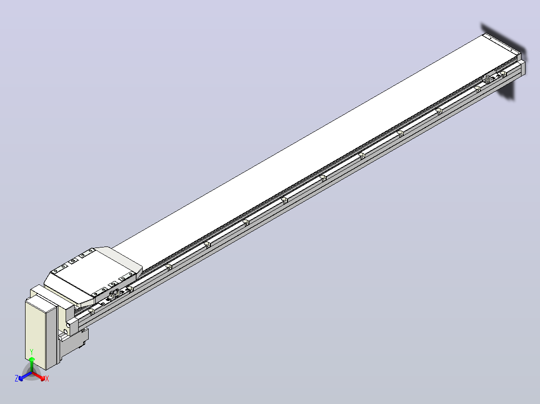 滚珠丝杠直线轴内置导轨TPA-GCR-170-2510C-L1450-MP-M75-N3正等轴测图