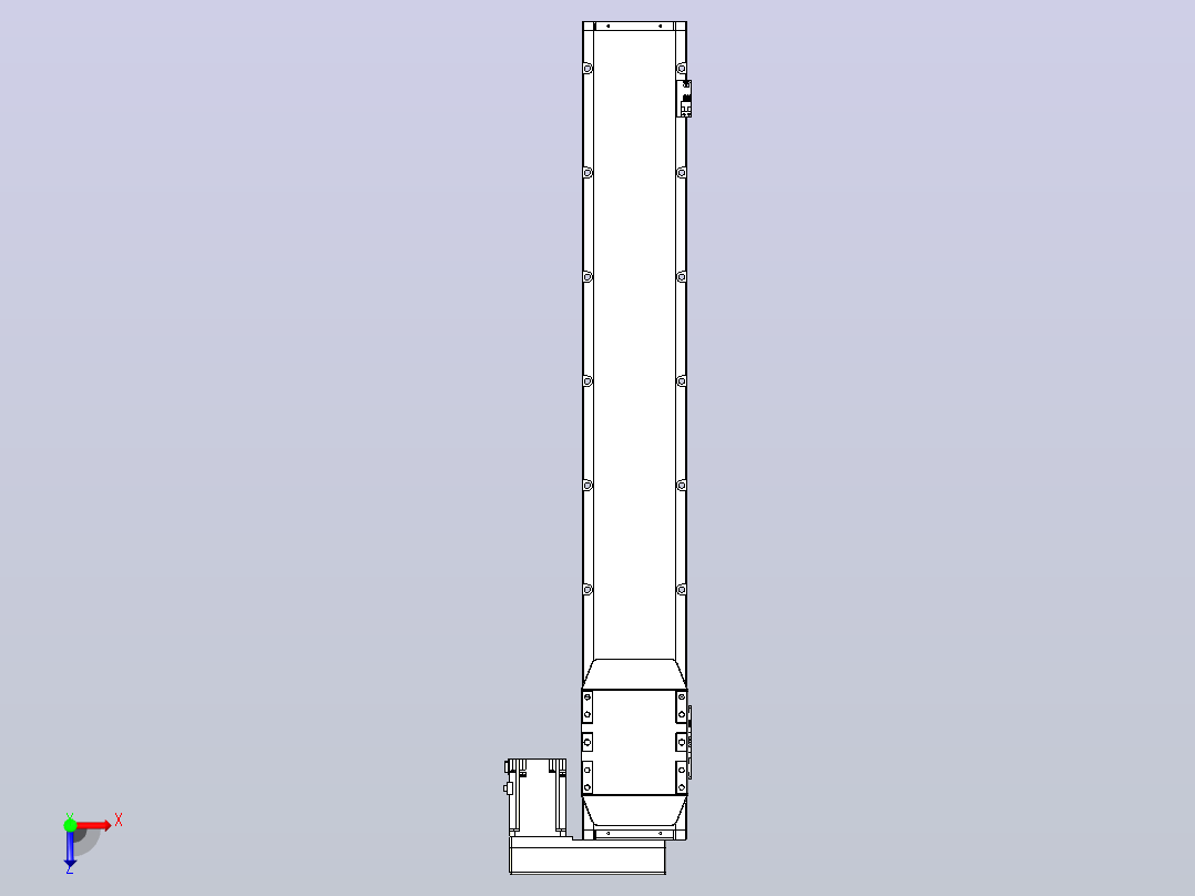 滚珠丝杠直线轴内置导轨TPA-GCR-150-2010C-L900-MR-M75-N3俯视图