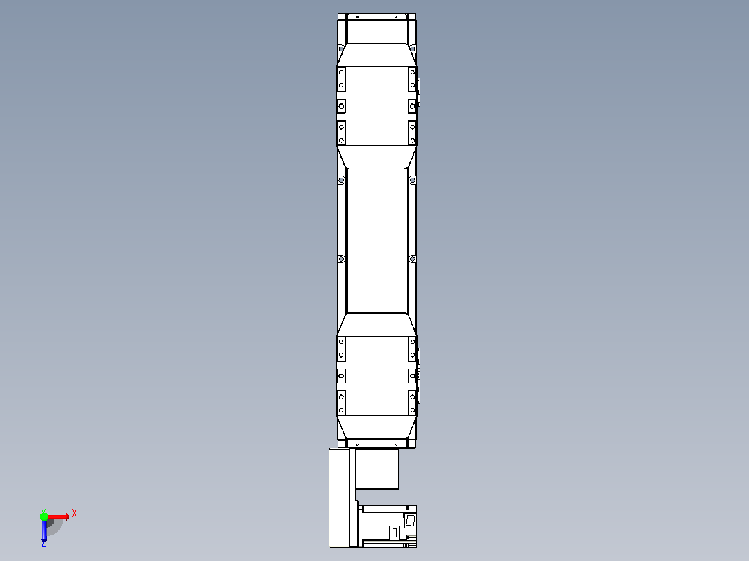 皮带直线轴双滑块型TPA-GCBS-150-P80-L125-QL-M75-N3俯视图