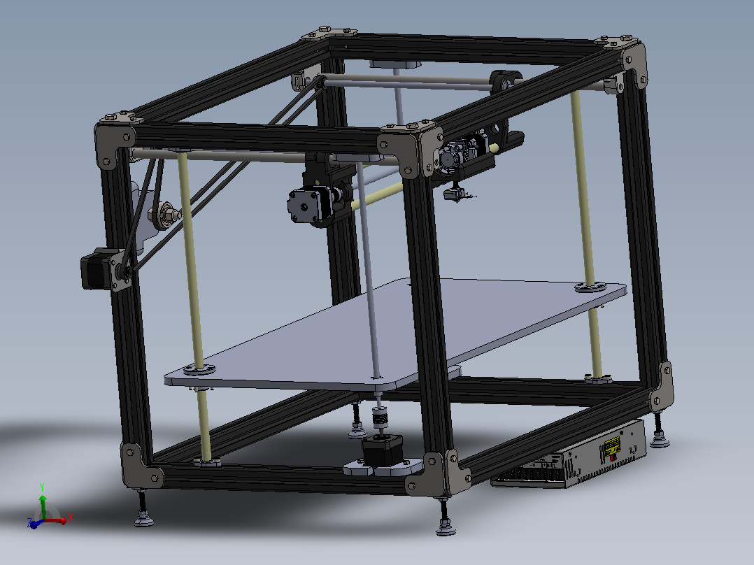 3D打印机主视图