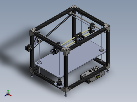 3D打印机正等轴测缩略图