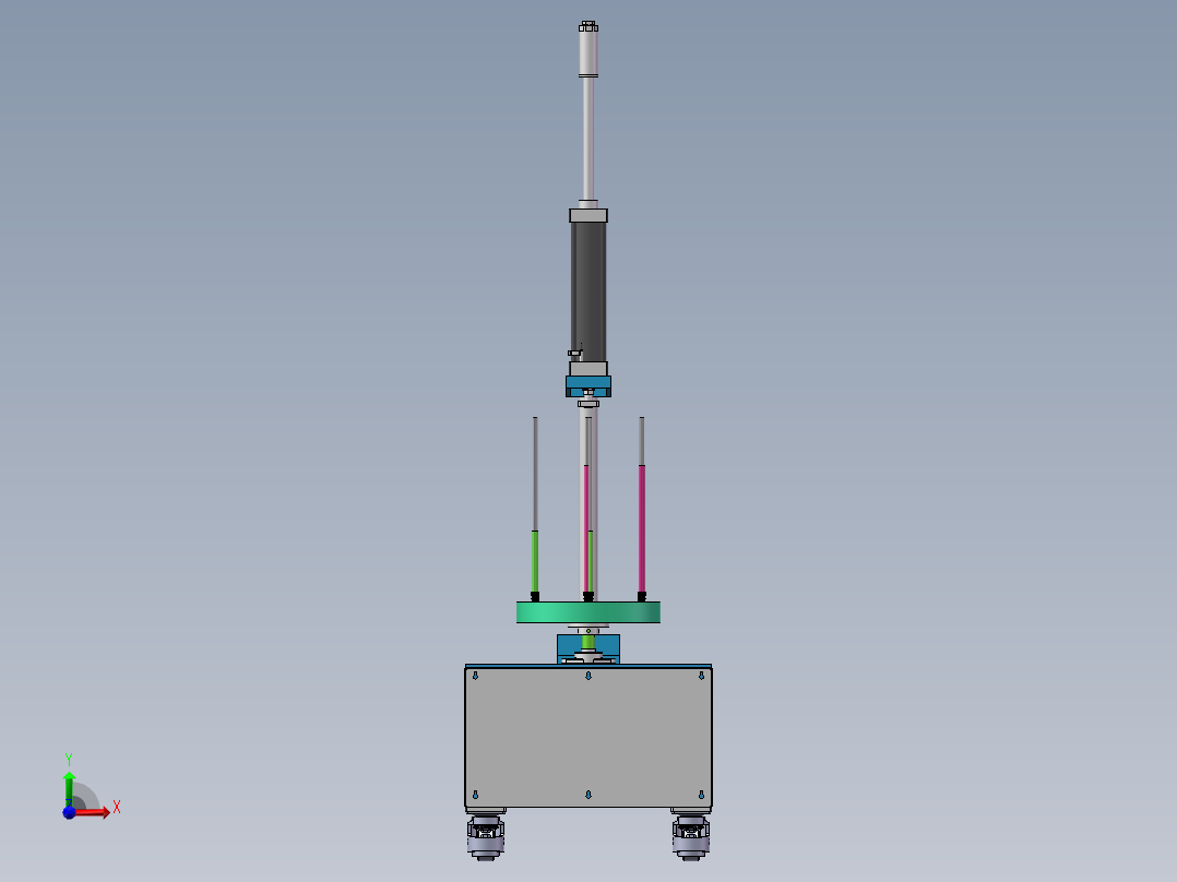 螺纹护套压缩工装sw18可编辑前视图