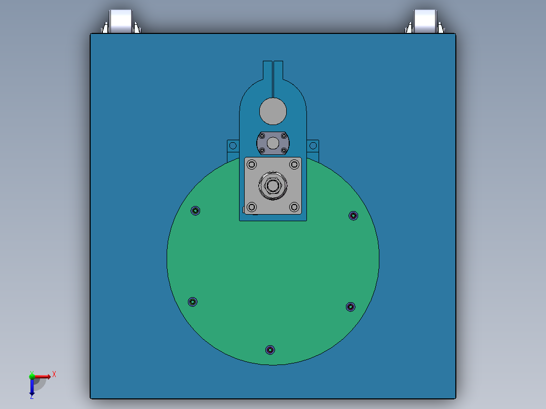 螺纹护套压缩工装sw18可编辑俯视图