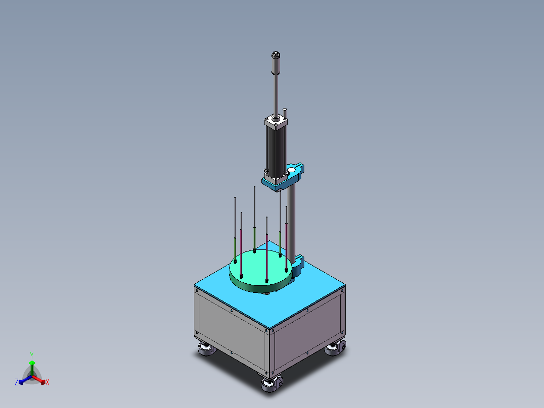 螺纹护套压缩工装sw18可编辑正等轴测图