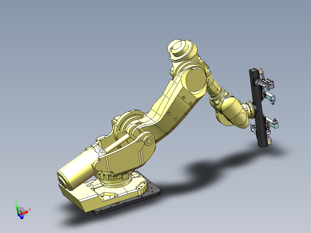 ABB机器人夹爪3D模型图纸 Solidworks设计 附STEP格式