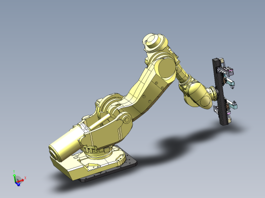 ABB机器人夹爪3D模型图纸 Solidworks设计 附STEP格式