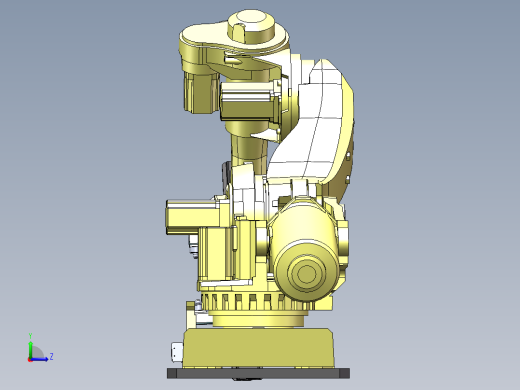 ABB机器人夹爪3D模型图纸 Solidworks设计 附STEP格式左视缩略图