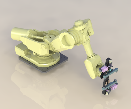 ABB机器人夹爪3D模型图纸 Solidworks设计 附STEP格式