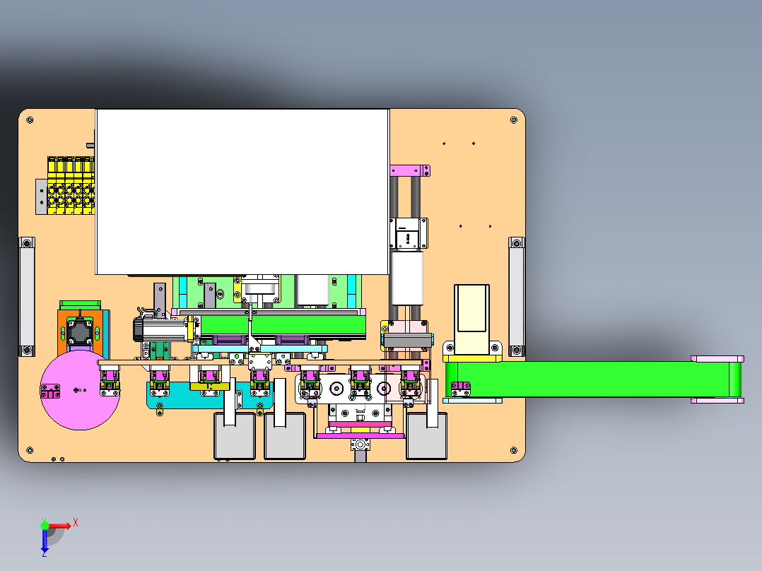 通电测试机CCD检测PIN外观尺寸含bom单sw17可编辑俯视图