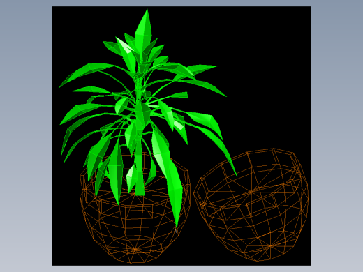 室内家具及植物三维模型四-HH007