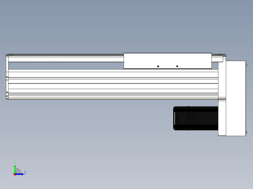 Toyo东佑达直线模组-ETH22-250-BM-400W左视缩略图