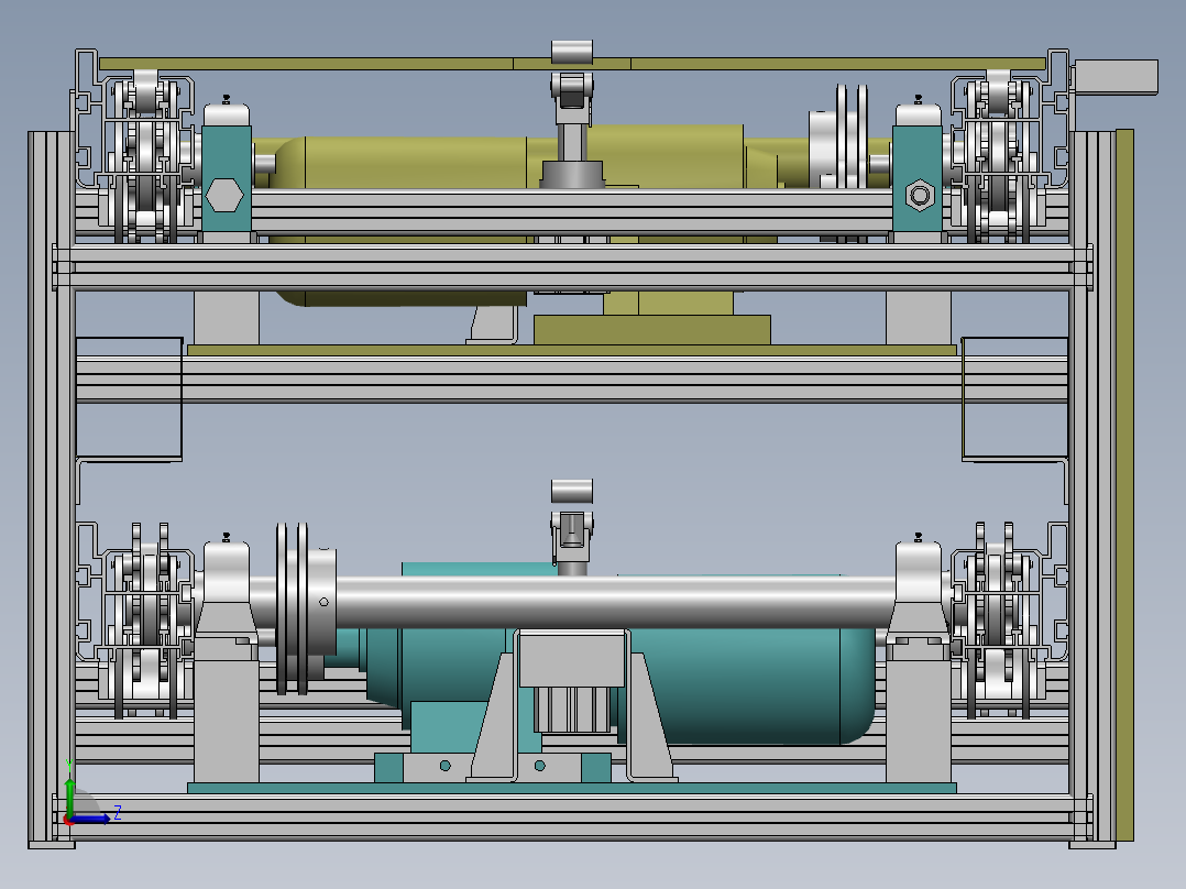 H997 上下层倍数链线左视图