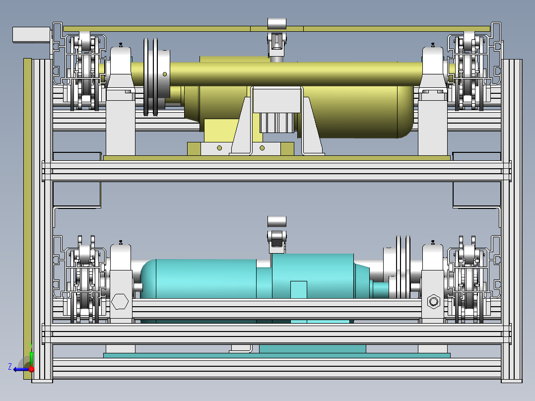 H997 上下层倍数链线右视图