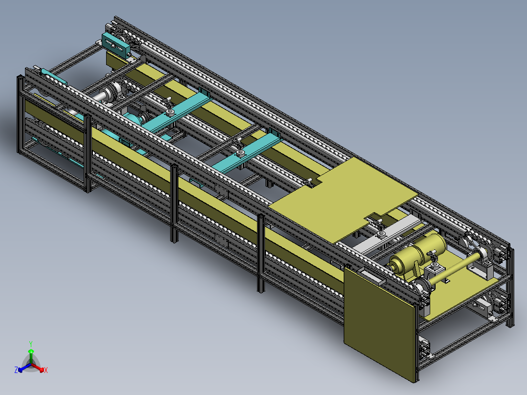 H997 上下层倍数链线正等轴测图