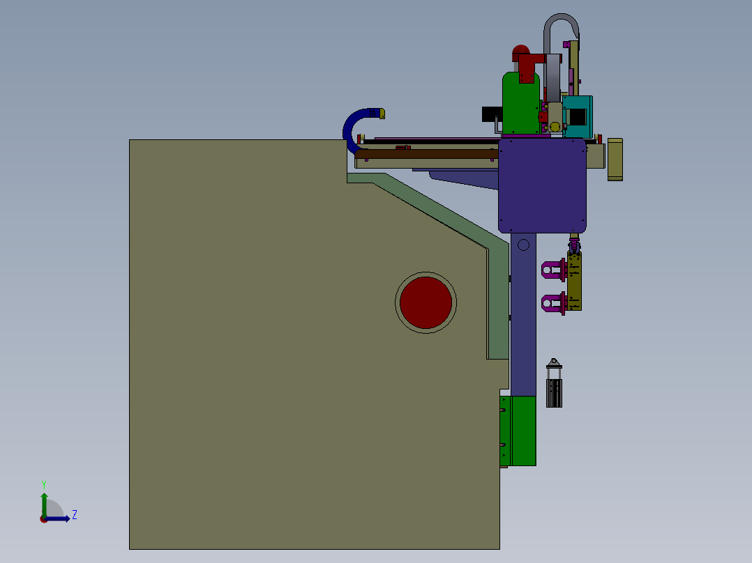 109车床自动上下料机构(1)左视图