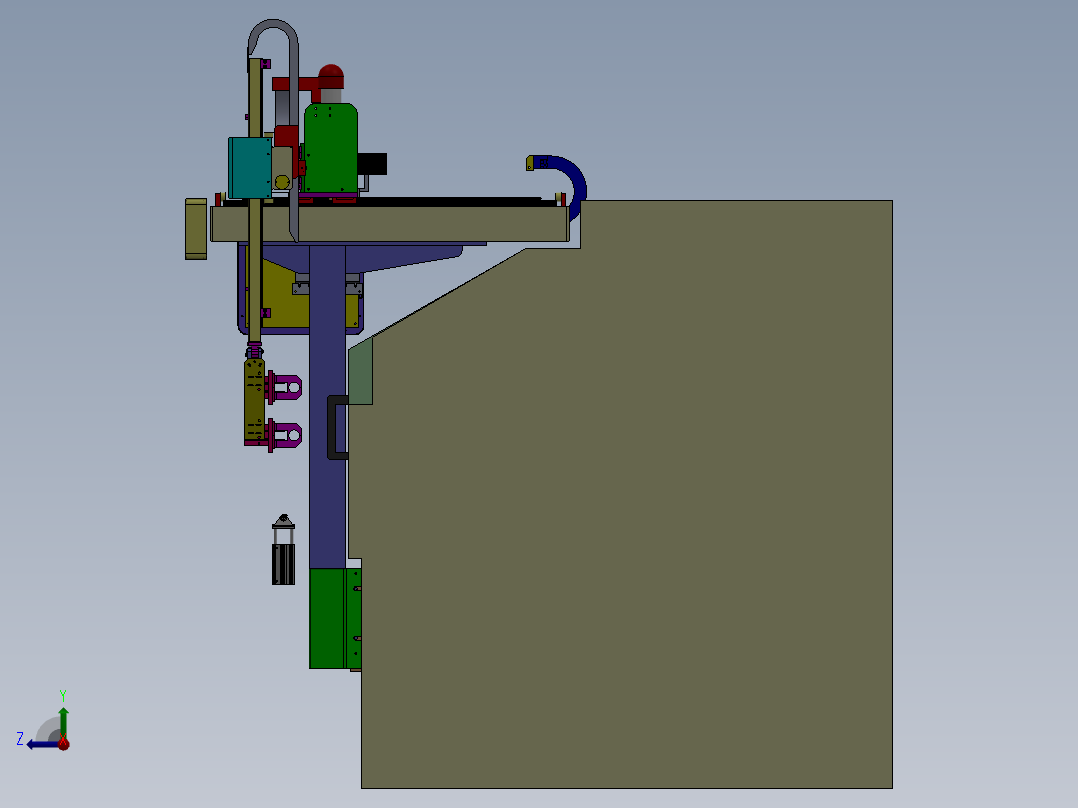 109车床自动上下料机构(1)右视图