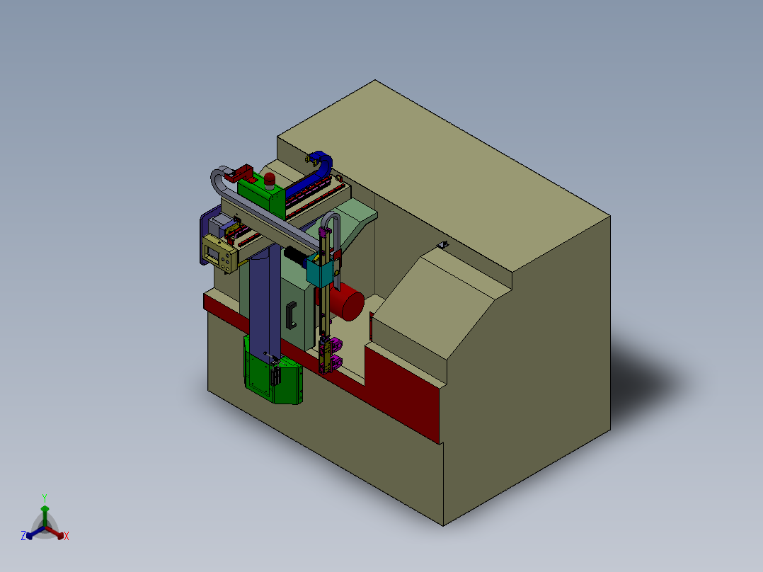 109车床自动上下料机构(1)正等轴测图