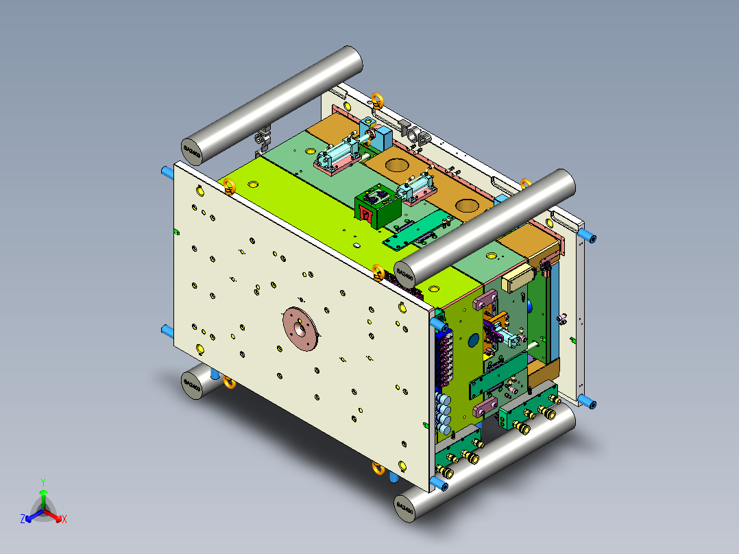 汽车仪表板3D模具设计图 UG三维建模图纸 内含3套模具数模
