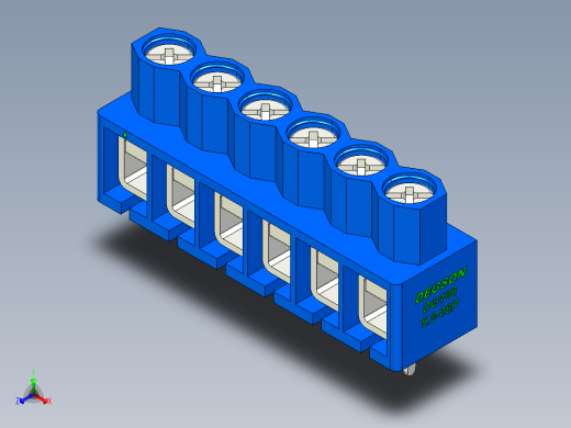 DEGSON DG166 系列 5.0mm 接线端子-DG166-5.0-06P-12-00AH