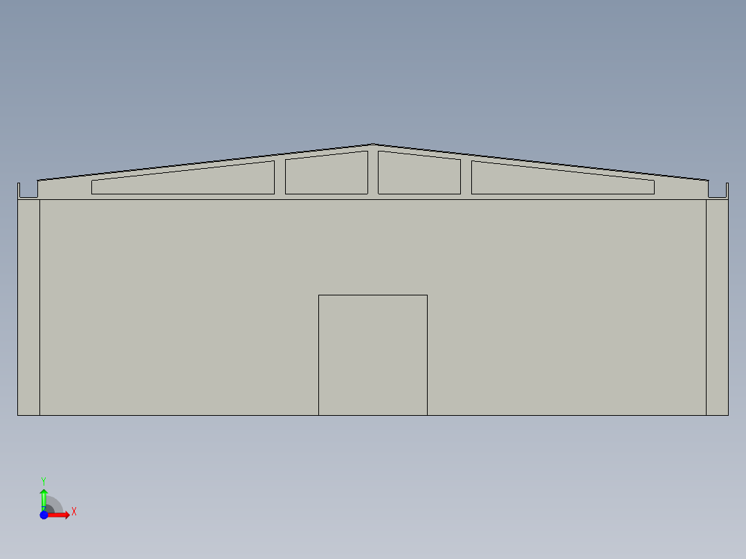 工厂结构前视图