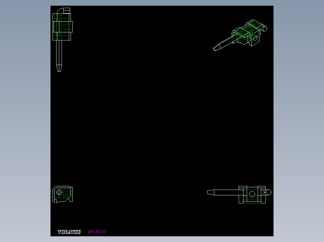 梢型鉸鏈(A)PLH-2D多系列多零件图纸模型