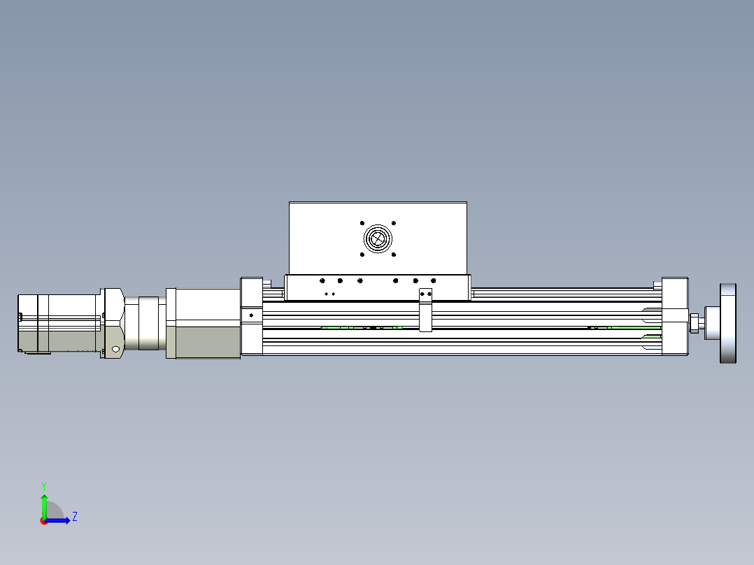 威洛博直线电机模组EB6ZR-L140-S180-RZ575K-Z575K-MS3左视图