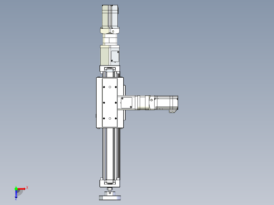 威洛博直线电机模组EB6ZR-L140-S180-RZ575K-Z575K-MS3俯视图