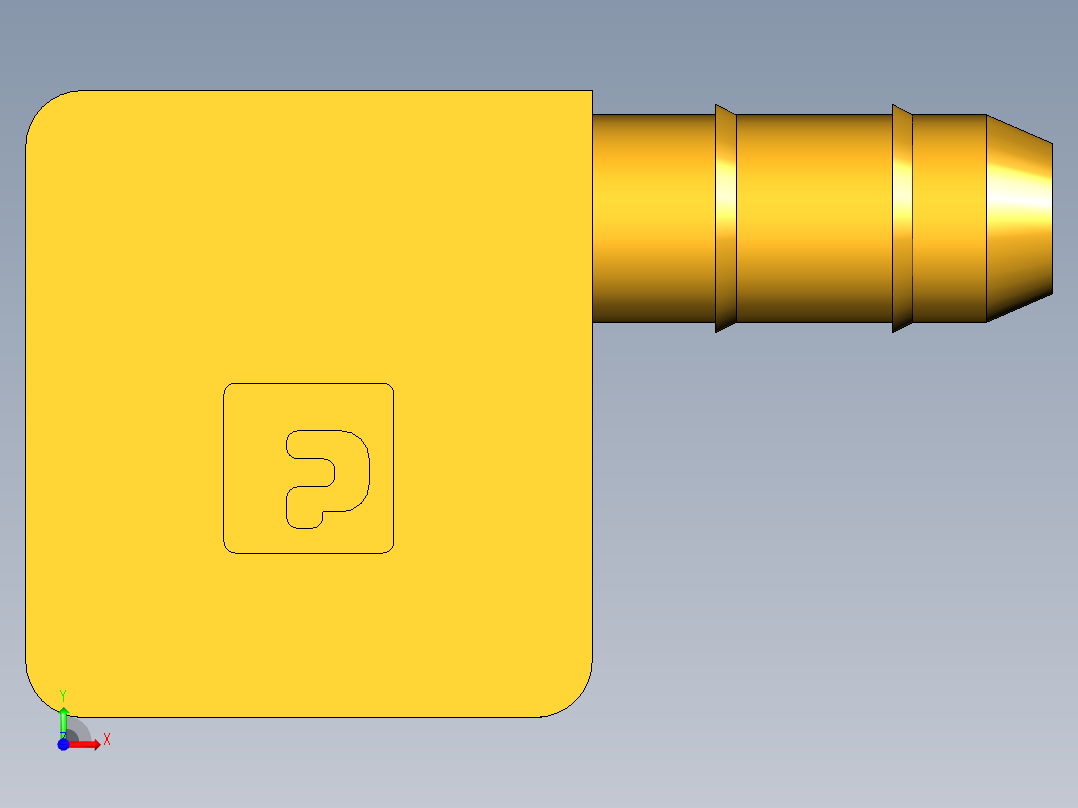 工业通用螺蚊管倒齿式工业硬管接头Female Elbow 230-4-2前视图