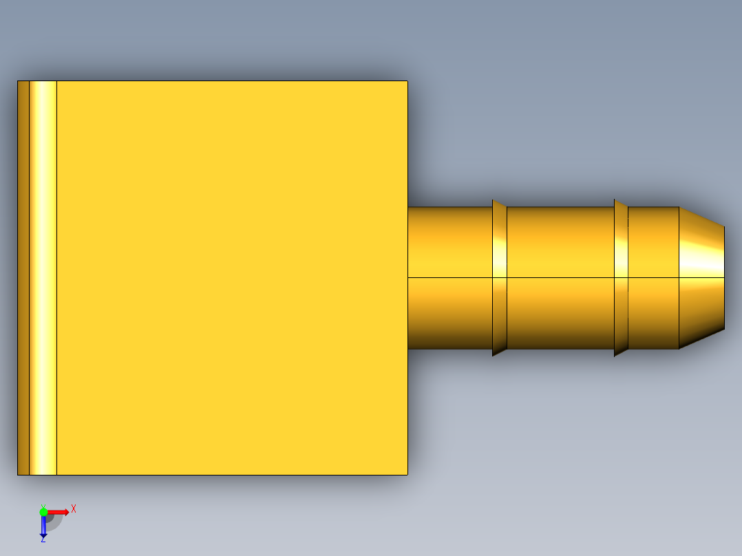 工业通用螺蚊管倒齿式工业硬管接头Female Elbow 230-4-2俯视图