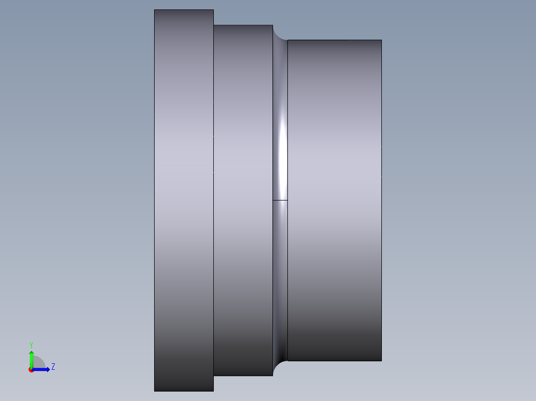16QBLV 溶剂焊接用联合端，BS系列左视图