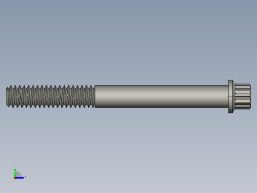 1-4in-20 2.25long 12-point screws.STEP左视缩略图