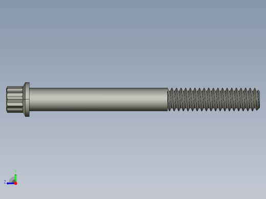 1-4in-20 2.25long 12-point screws.STEP右视缩略图
