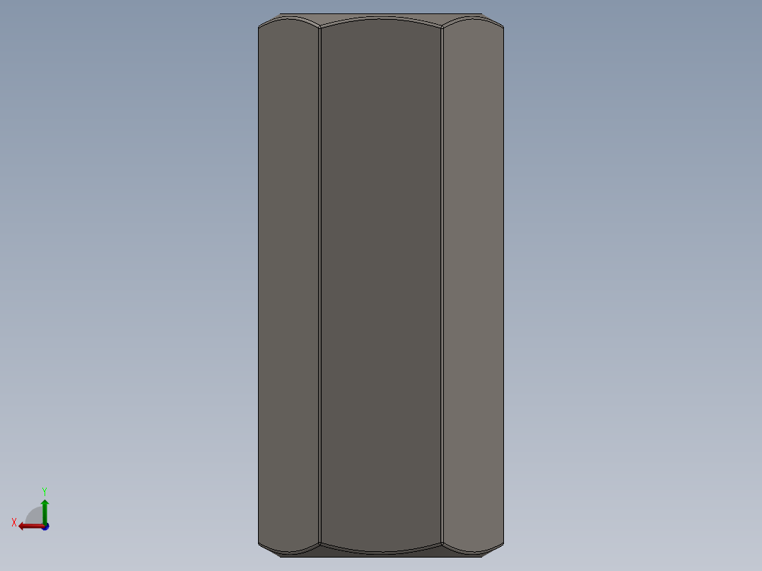 紧固件-0.5000 Coupler后视图