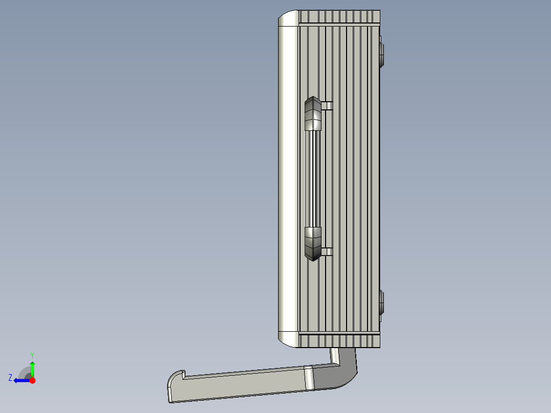 悬臂控制操控箱键盘支架-L5-固定底座-200右视图