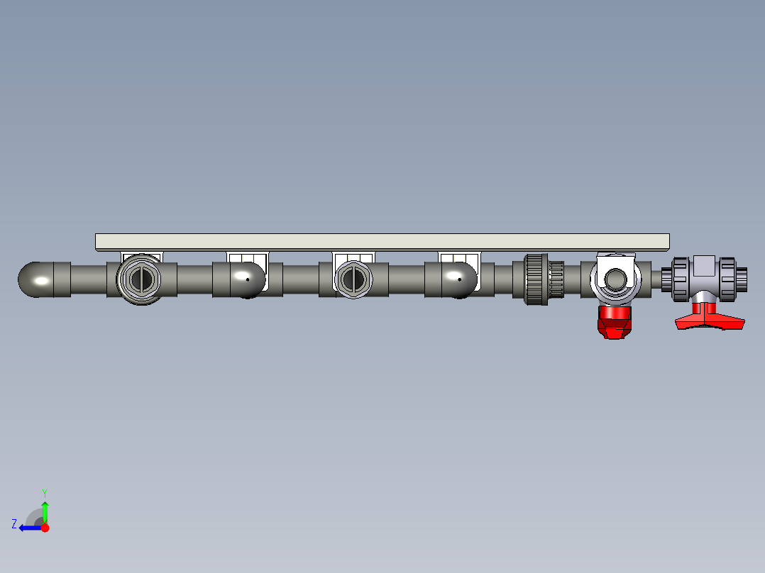 腐蚀试片架右视图