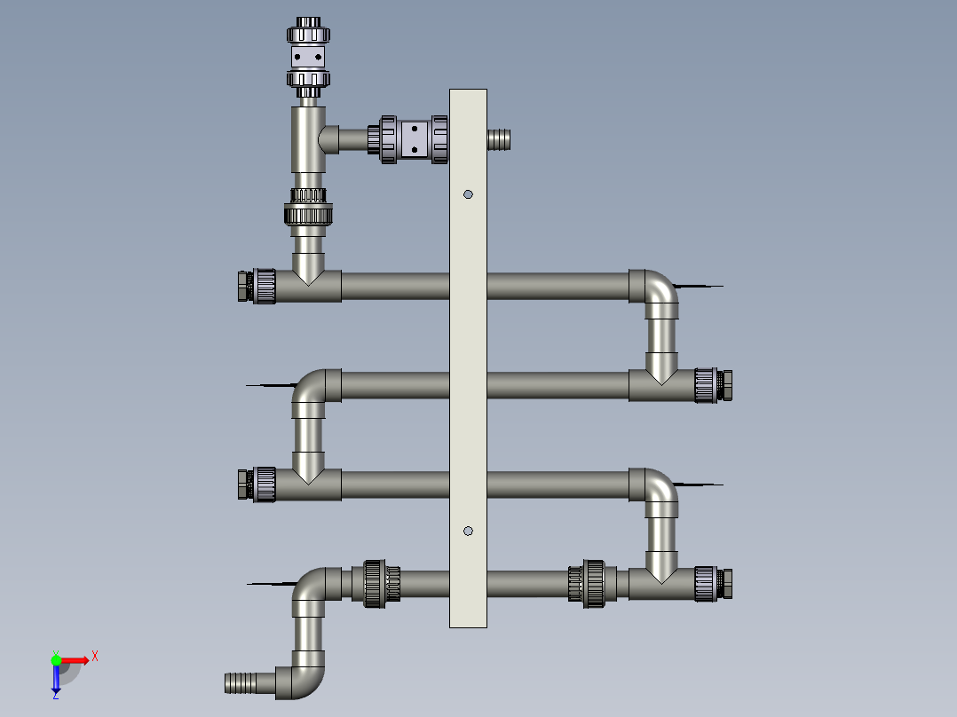 腐蚀试片架俯视图
