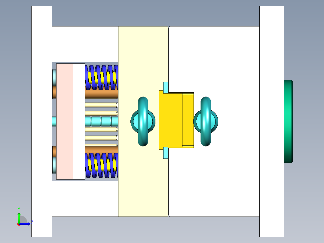 手机充电器外壳注塑模具UG+CAD==1078466==200左视图