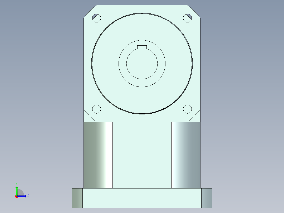直齿孔ZPLX142-L3 42-114.3-200-M12.stp左视图