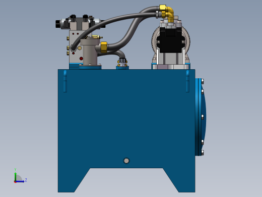 五轴机床(1)左视缩略图