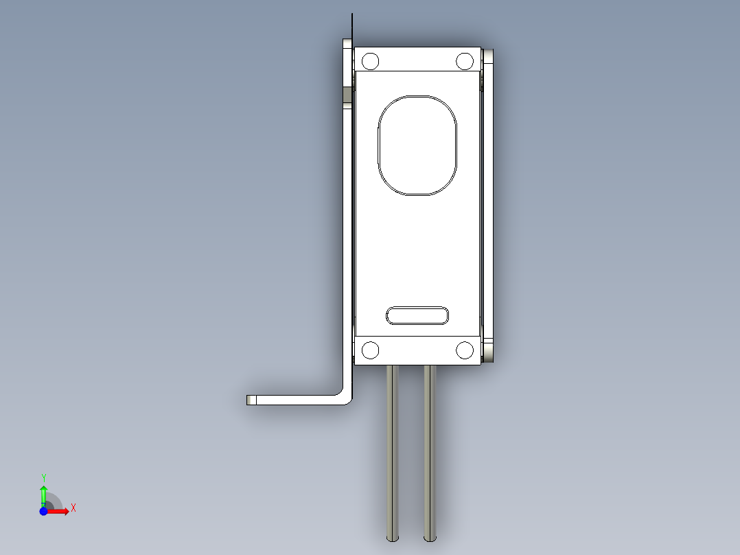 基恩士GV-H450_kc图纸模型前视图