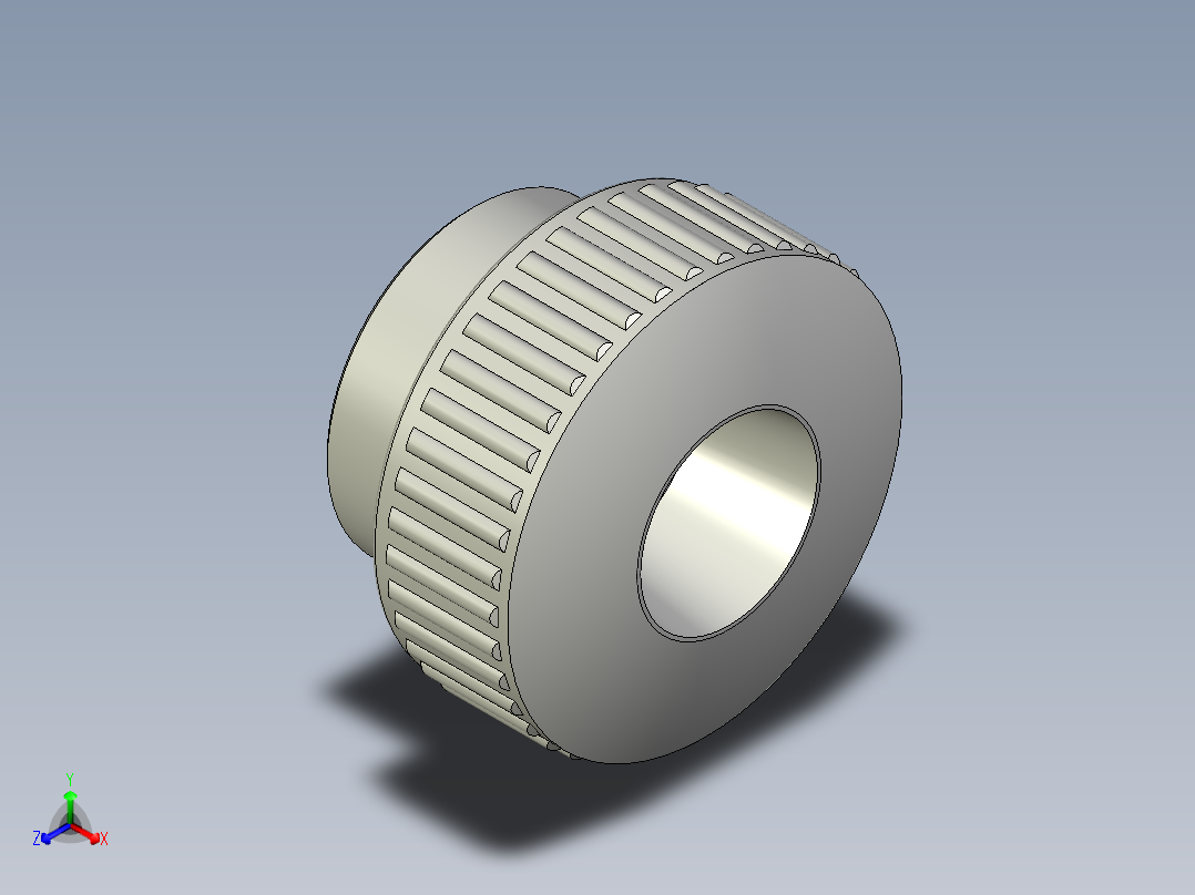 把手(凸紋)B.193FP-3D多系列多零件图纸模型主视图