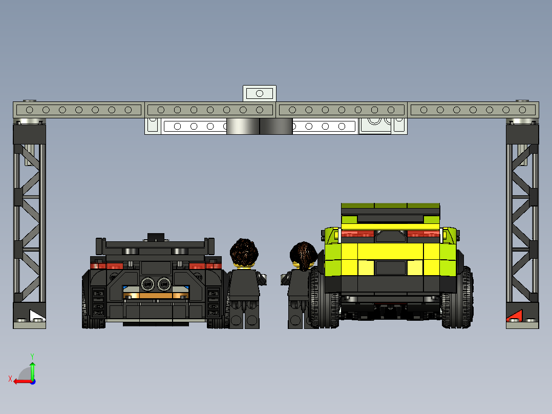 兰博基尼后视图