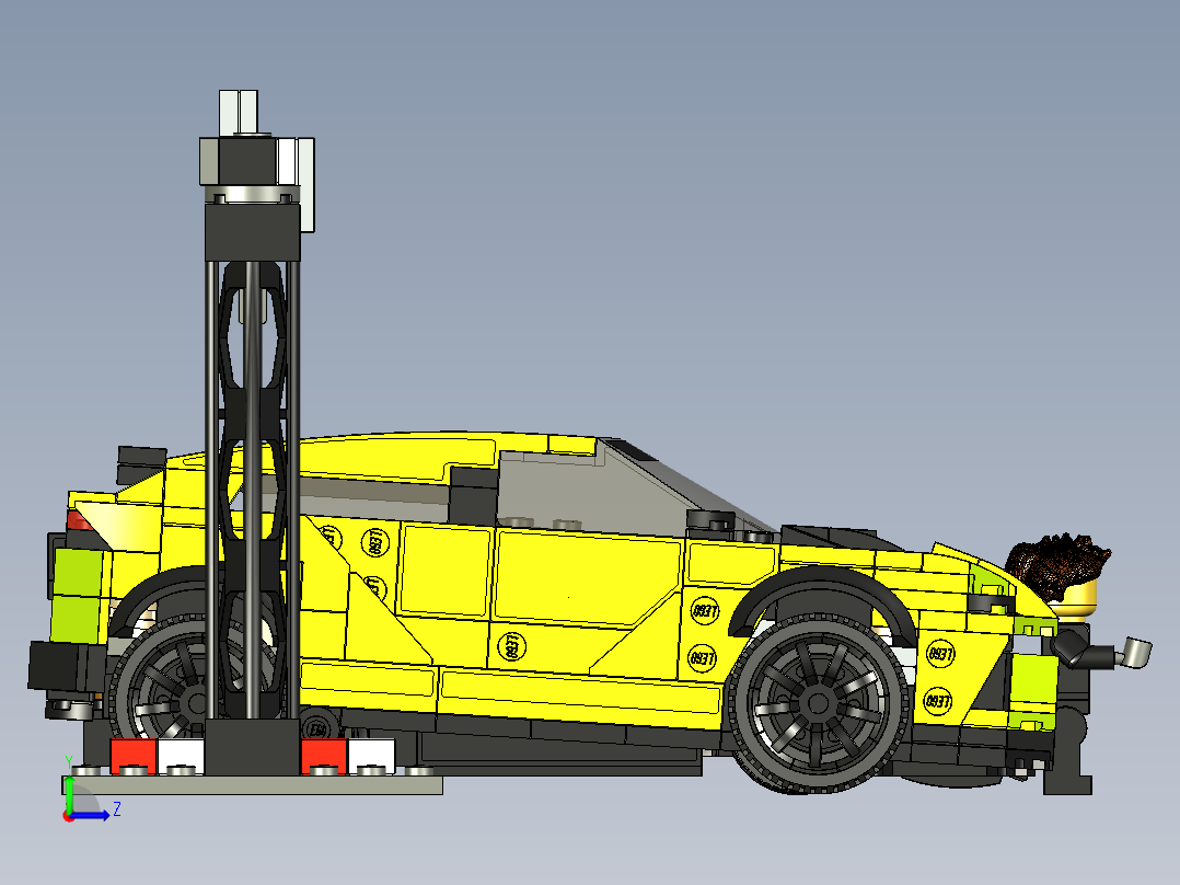 兰博基尼左视图