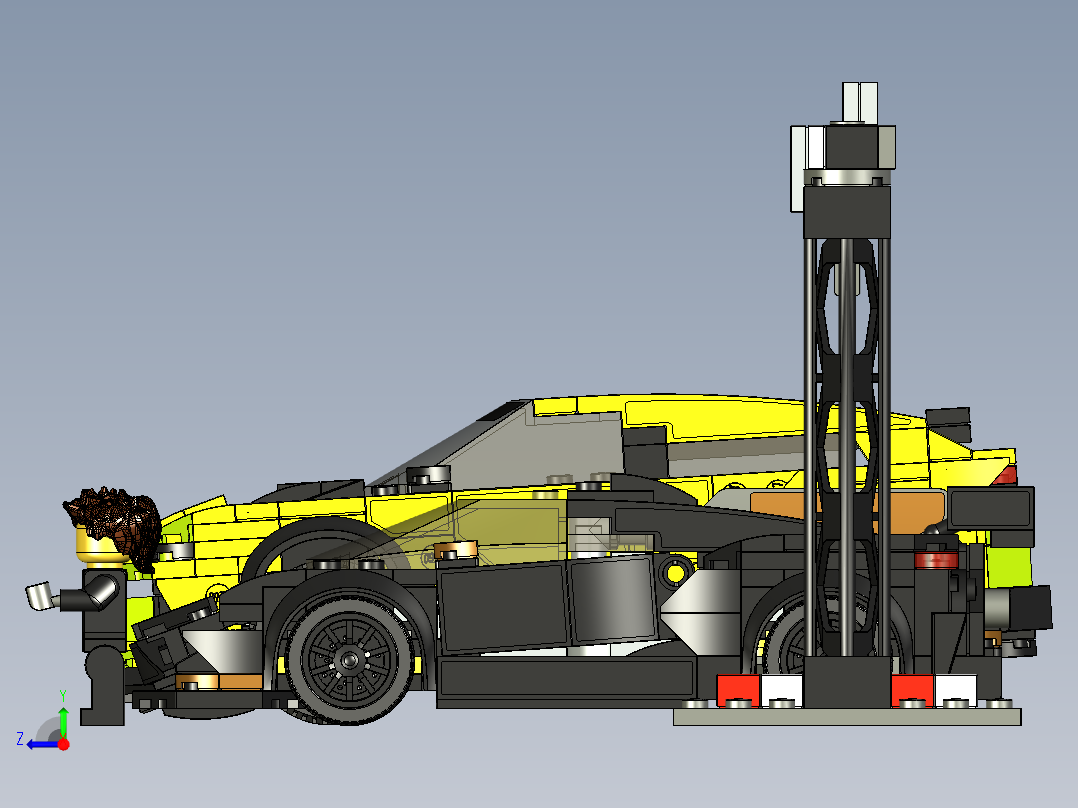 兰博基尼右视图