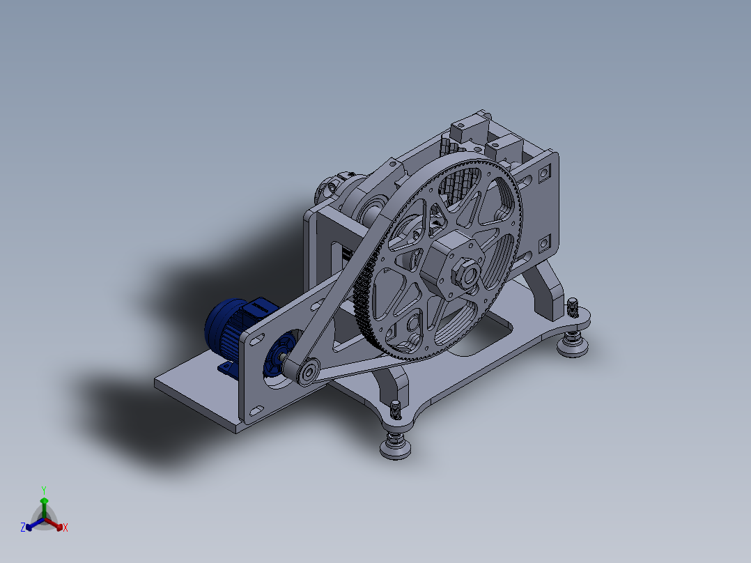 石头破碎机sw18正等轴测图