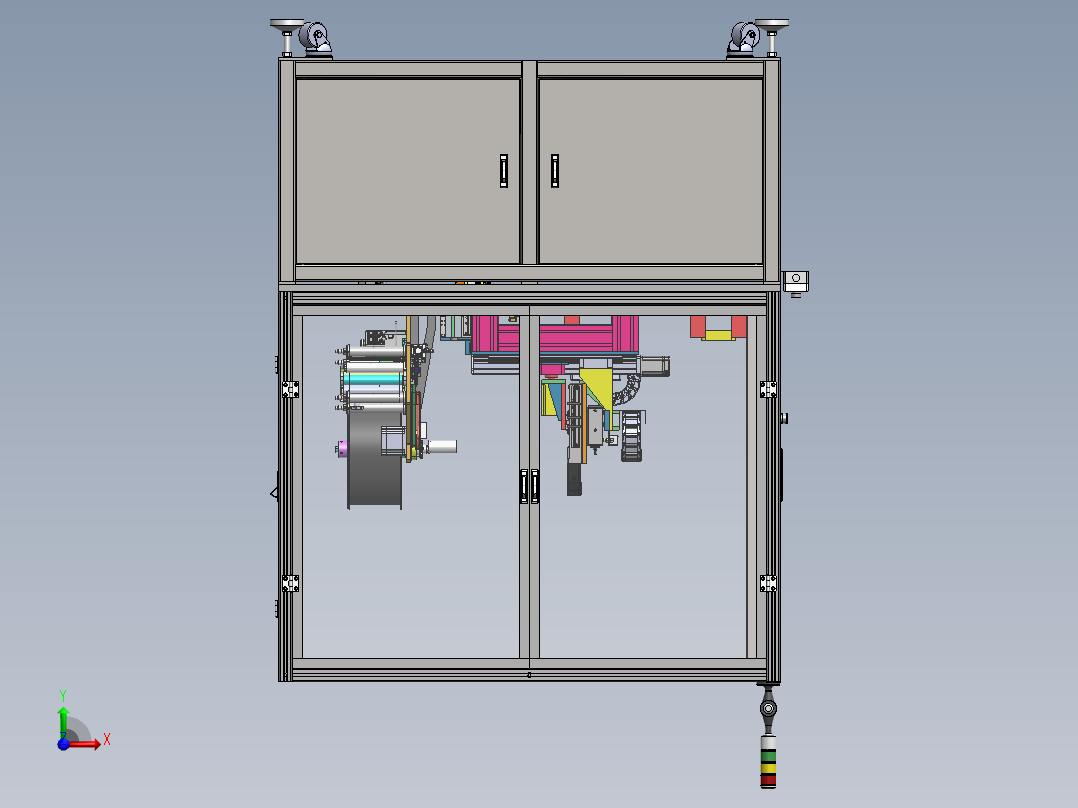 TV盒自动贴附sw18可编辑前视图