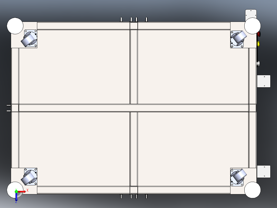 TV盒自动贴附sw18可编辑俯视图
