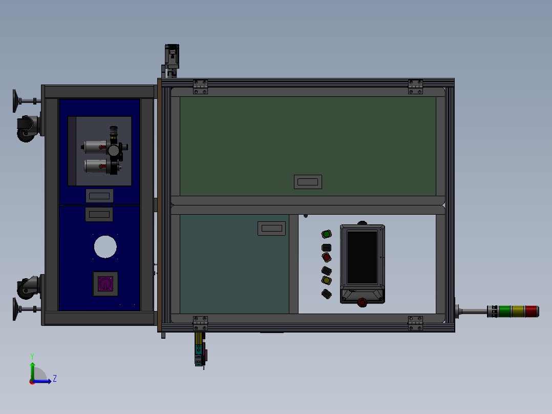 双工位贴双面胶纸机sw18左视图