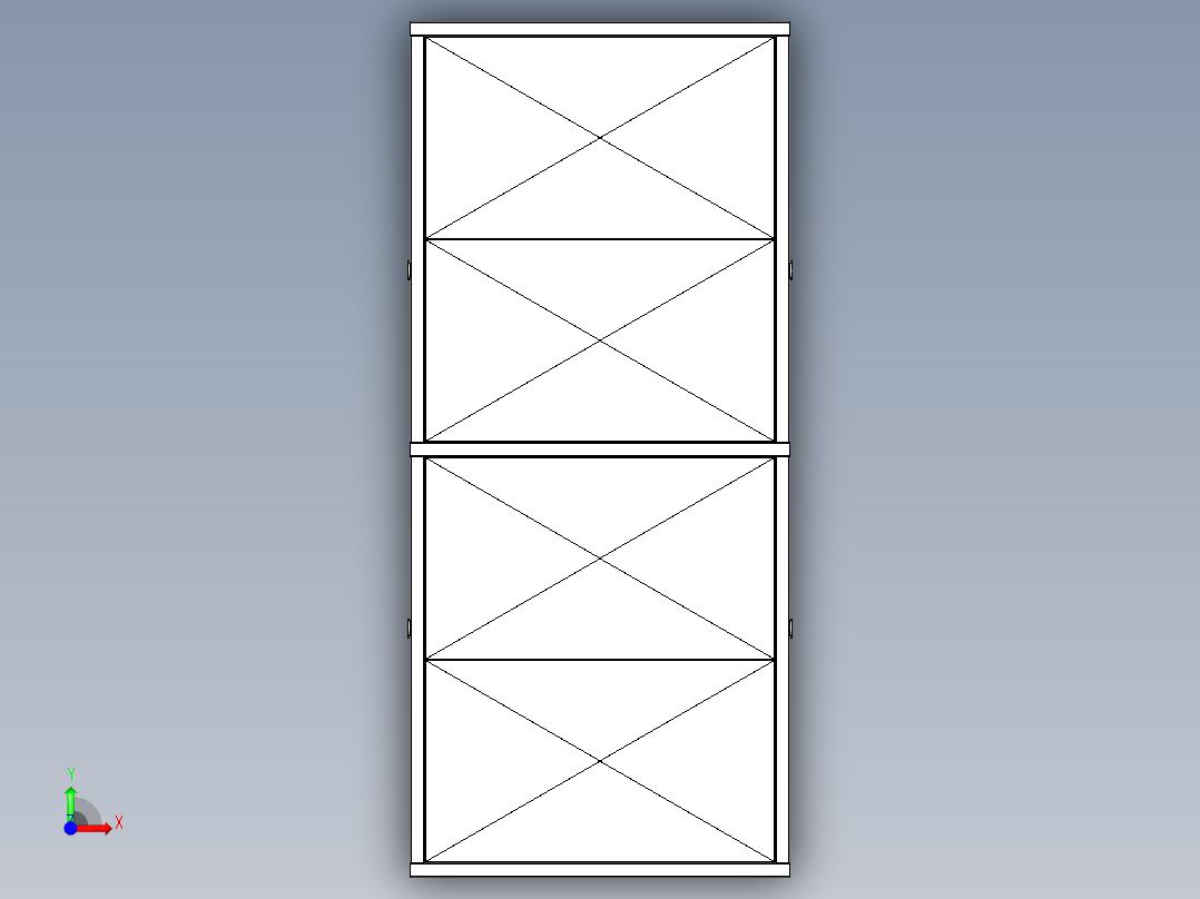 箱式清洗机前视图